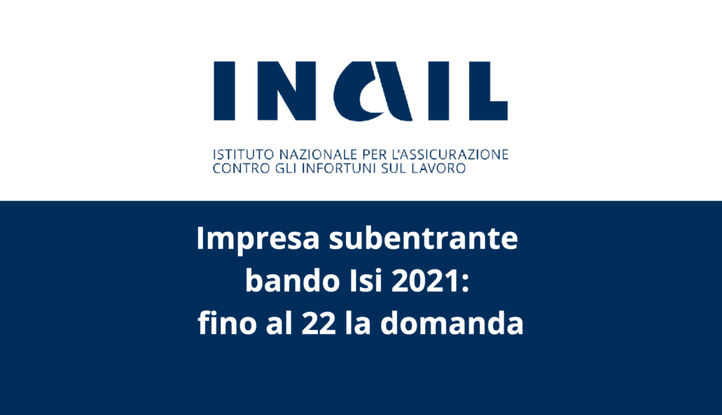 impresa subentrante bando isi
