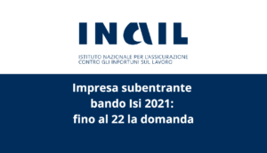 impresa subentrante bando isi