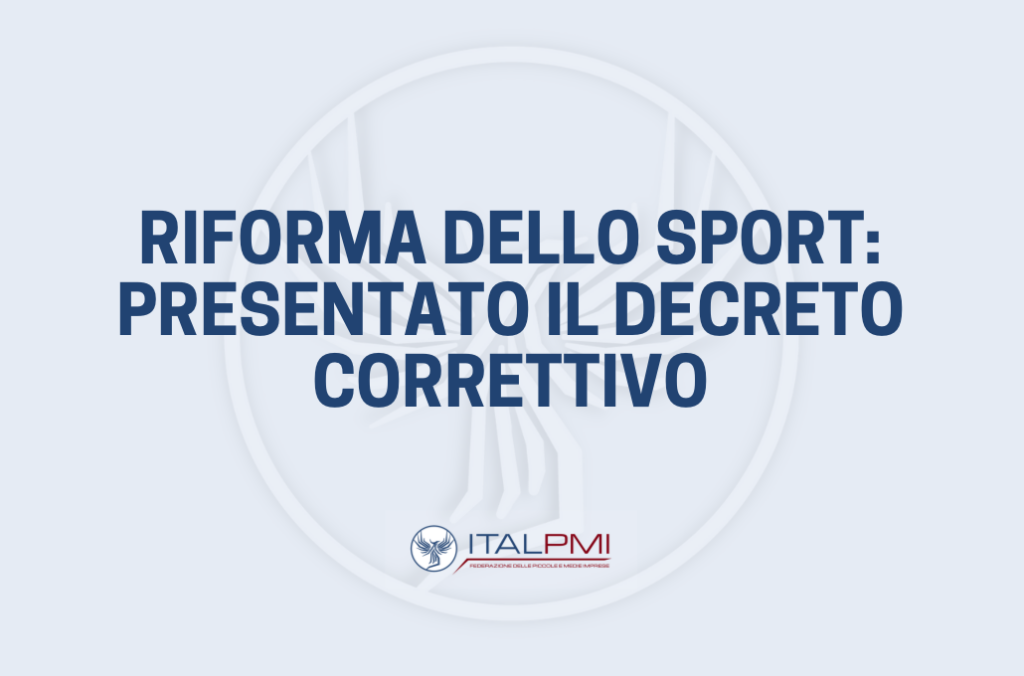 Riforma dello sport: presentato il decreto correttivo