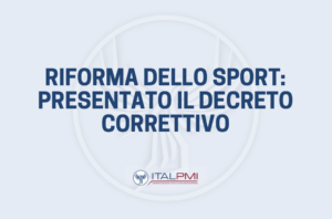Riforma dello sport: presentato il decreto correttivo