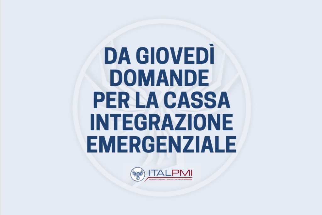 Da giovedì domande per la cassa integrazione emergenziale