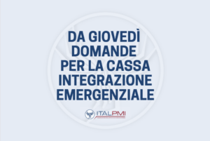 Da giovedì domande per la cassa integrazione emergenziale
