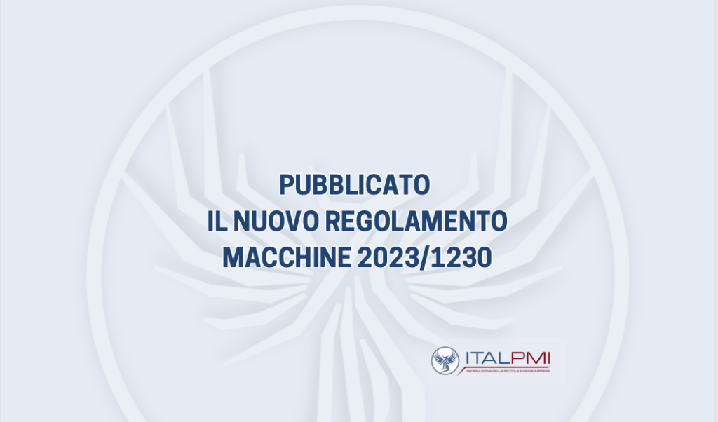 Pubblicato il nuovo Regolamento Macchine 2023/1230