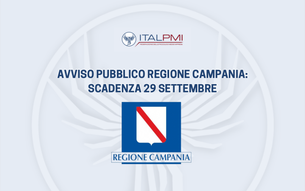 Avviso pubblico Regione Campania: scadenza 29 settembre