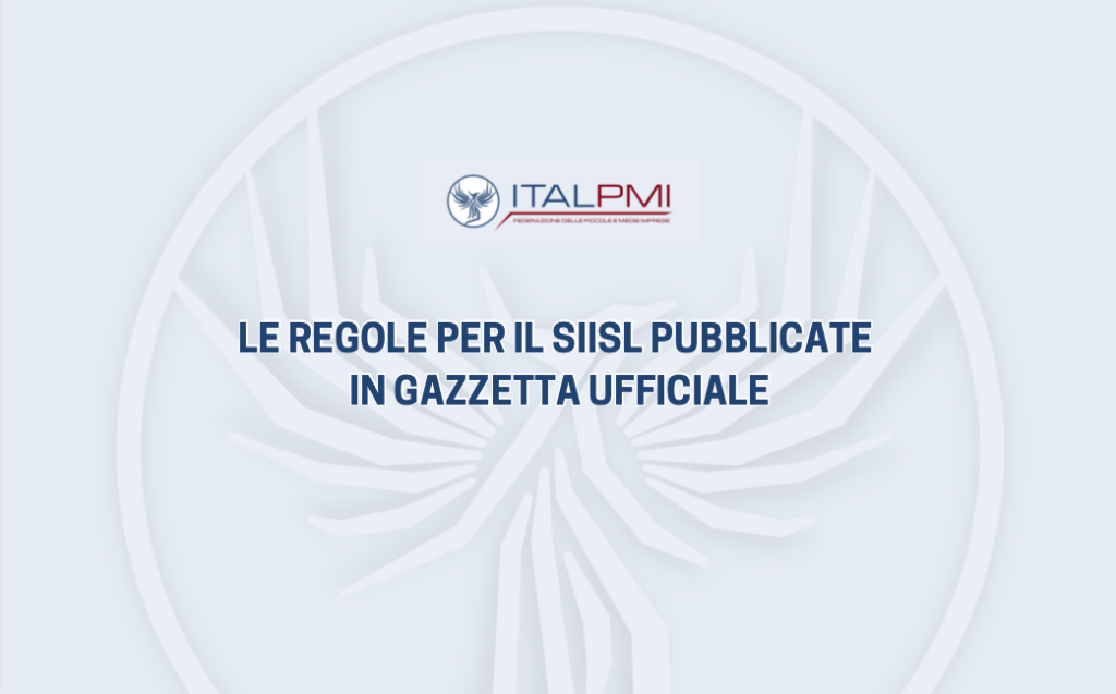 Le regole per il SIISL pubblicate in Gazzetta Ufficiale